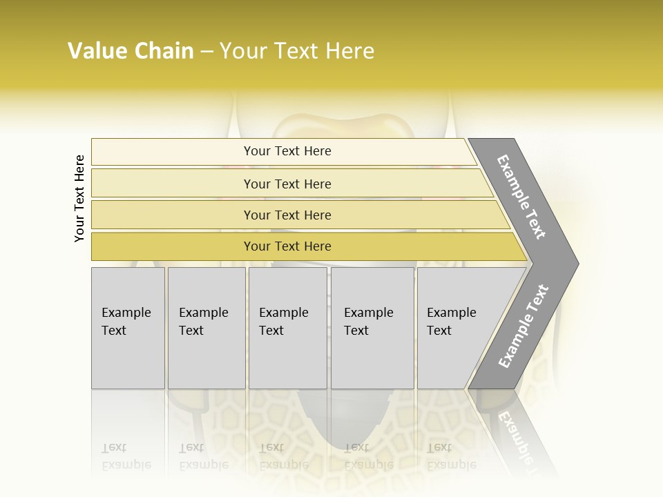 A Tooth With A Implant In The Middle Of It PowerPoint Template