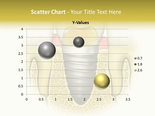 A Tooth With A Implant In The Middle Of It PowerPoint Template