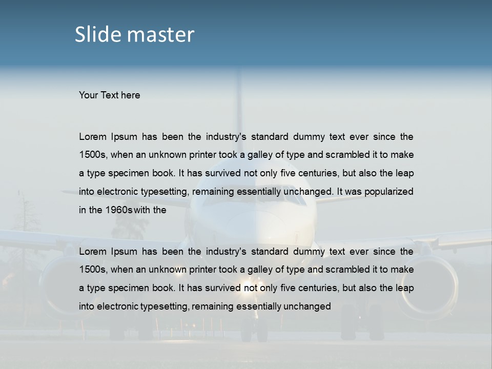 Morning Departure - Frontview PowerPoint Template