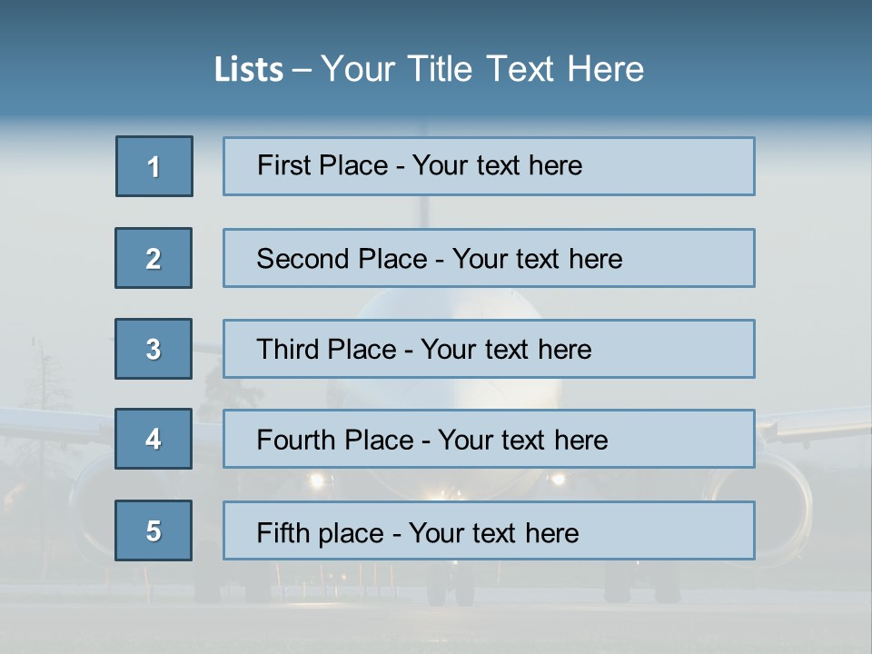 Morning Departure - Frontview PowerPoint Template