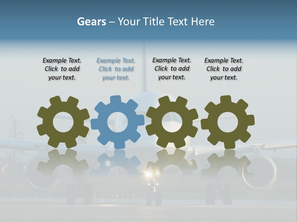 Morning Departure - Frontview PowerPoint Template