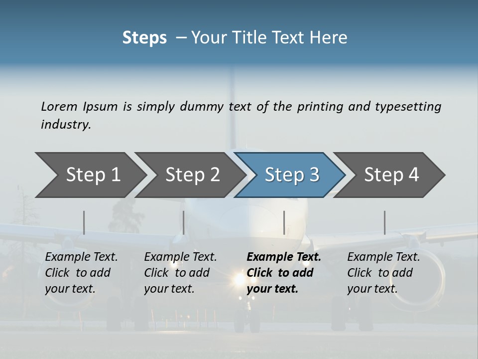 Morning Departure - Frontview PowerPoint Template