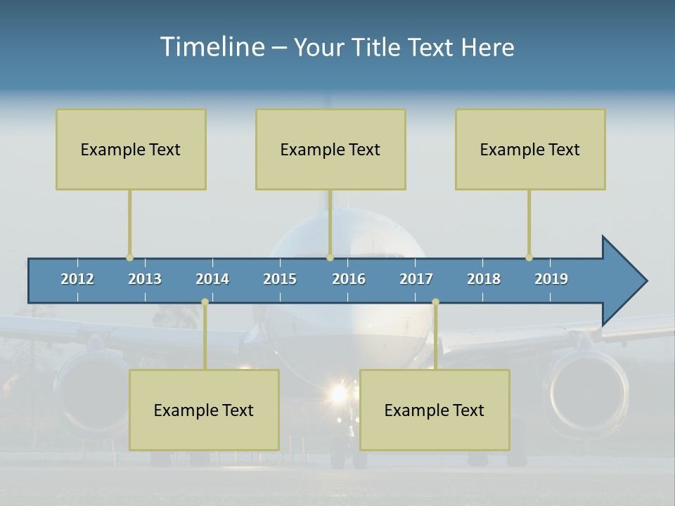 Morning Departure - Frontview PowerPoint Template