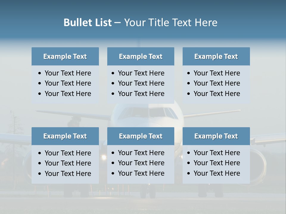 Morning Departure - Frontview PowerPoint Template