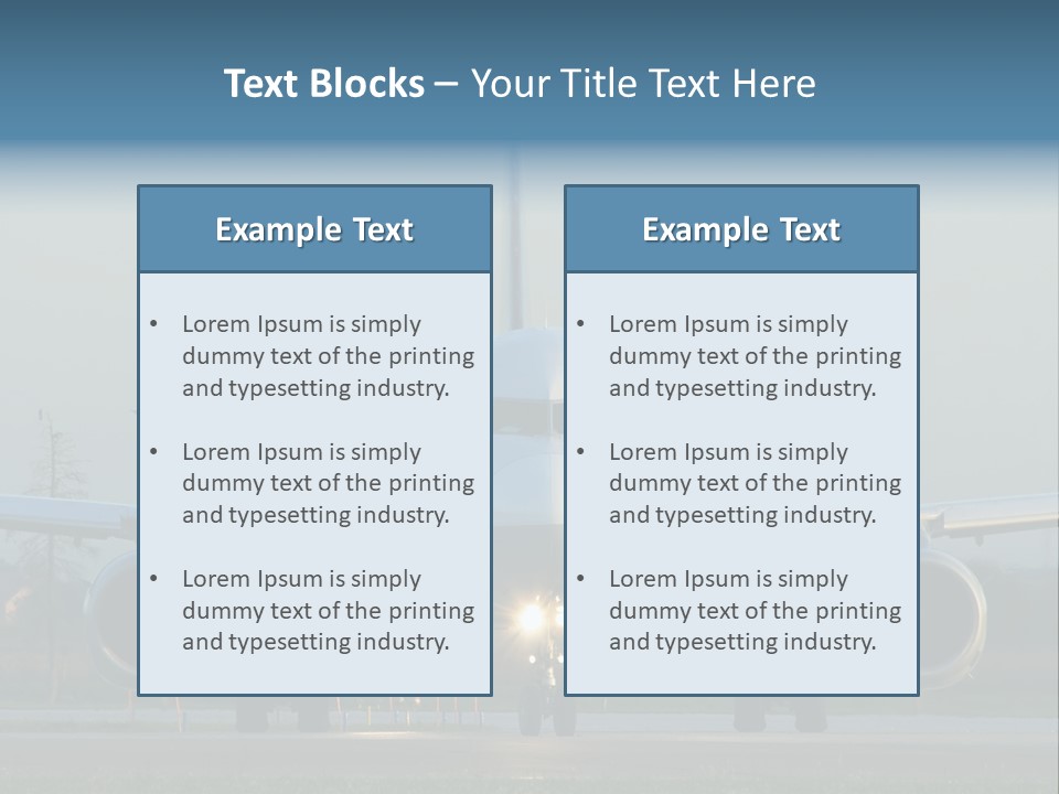 Morning Departure - Frontview PowerPoint Template