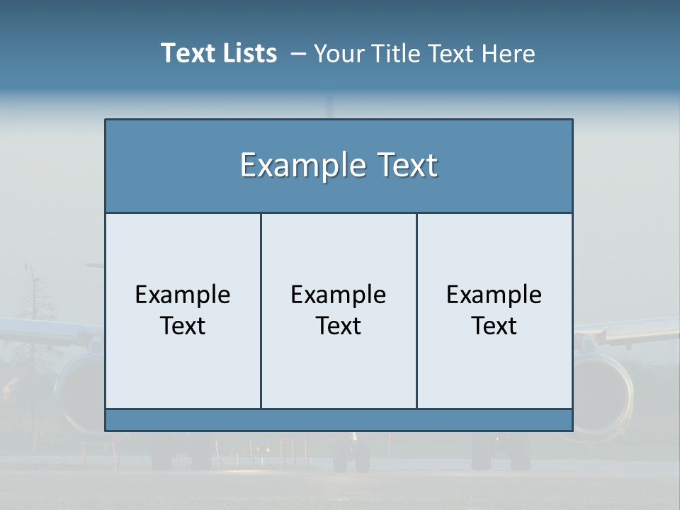 Morning Departure - Frontview PowerPoint Template
