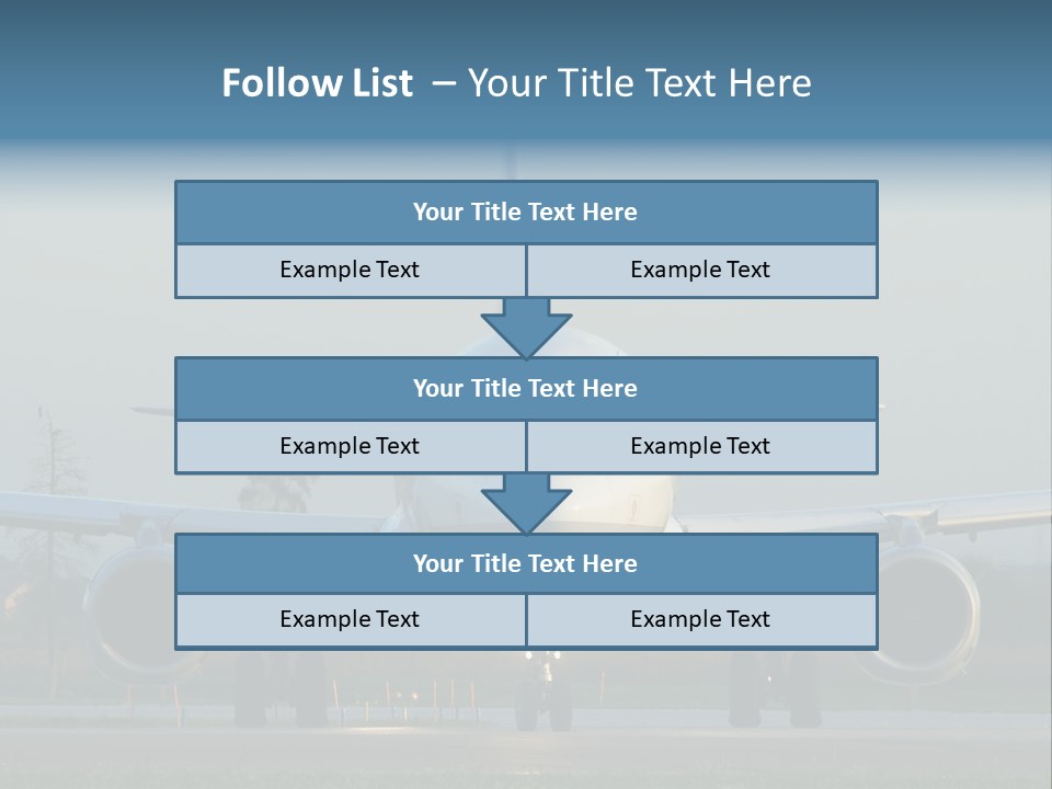 Morning Departure - Frontview PowerPoint Template
