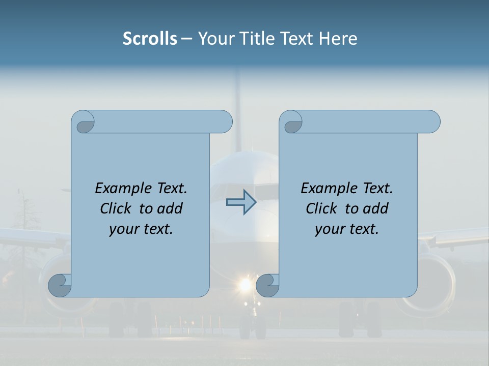 Morning Departure - Frontview PowerPoint Template