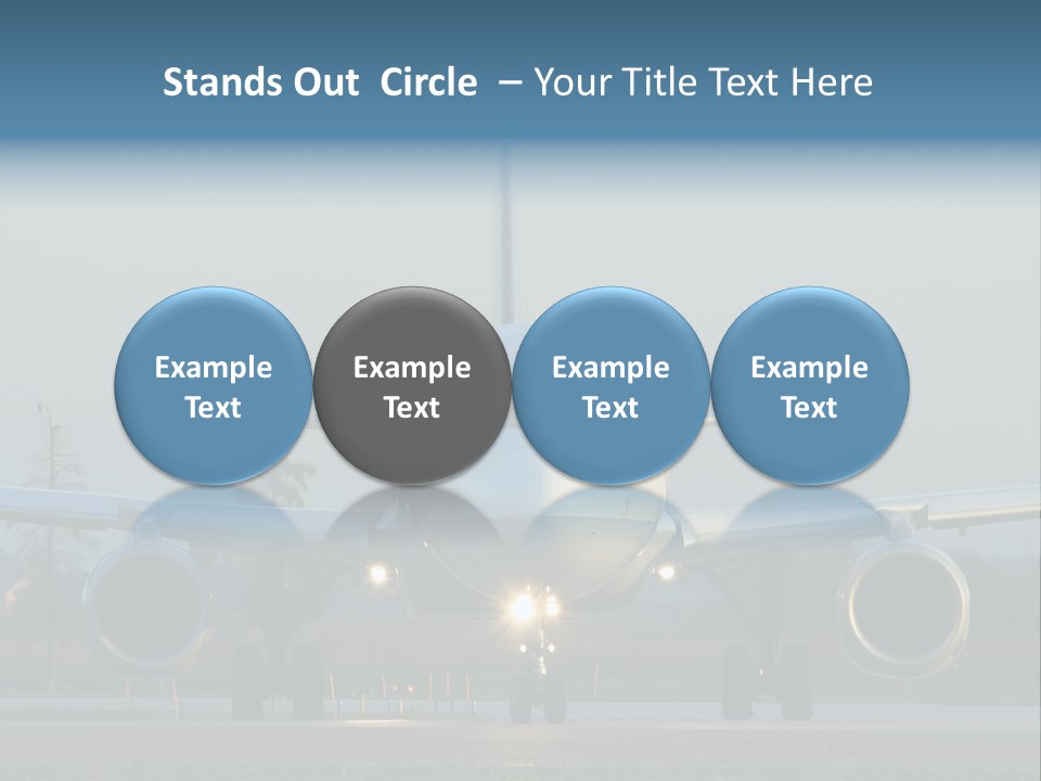 Morning Departure - Frontview PowerPoint Template