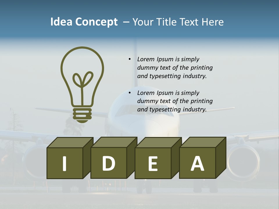Morning Departure - Frontview PowerPoint Template