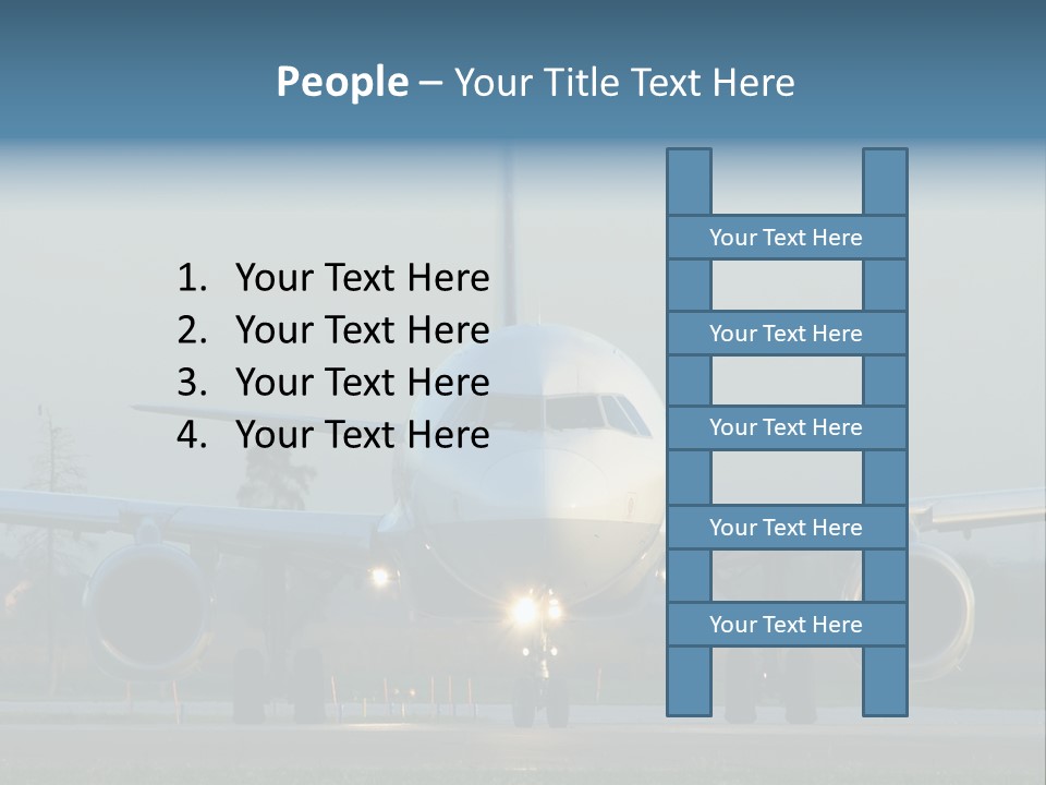 Morning Departure - Frontview PowerPoint Template