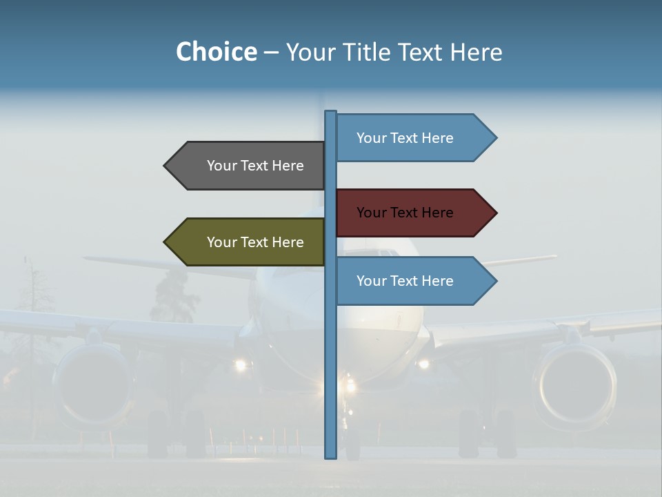 Morning Departure - Frontview PowerPoint Template