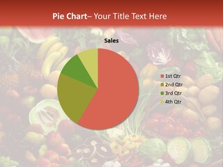 Array Of Fruit And Vegetables PowerPoint Template