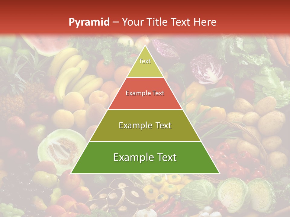Array Of Fruit And Vegetables PowerPoint Template