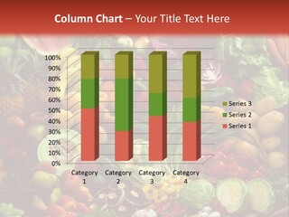 Array Of Fruit And Vegetables PowerPoint Template