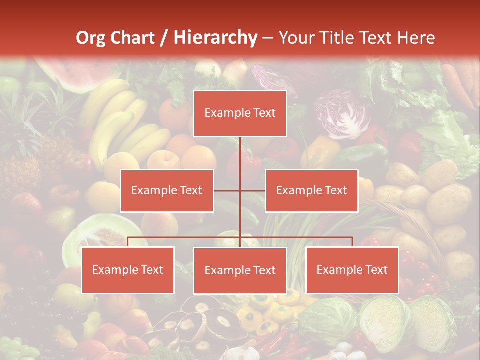 Array Of Fruit And Vegetables PowerPoint Template