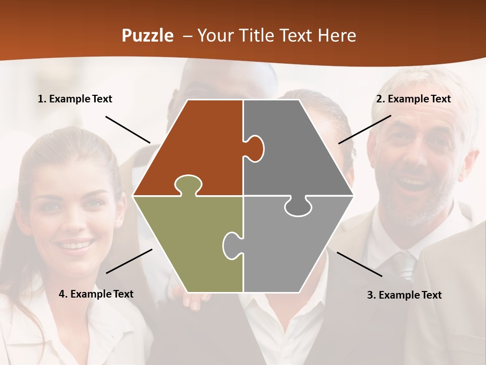 A Beautiful Nature Path Through A Garden. PowerPoint Template