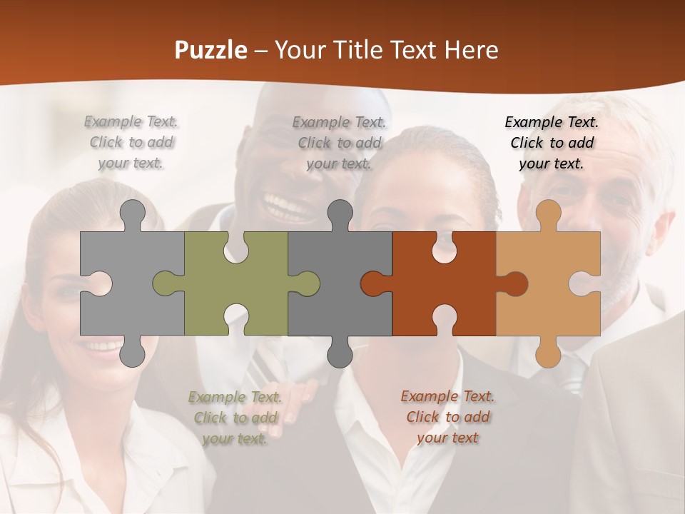 A Beautiful Nature Path Through A Garden. PowerPoint Template