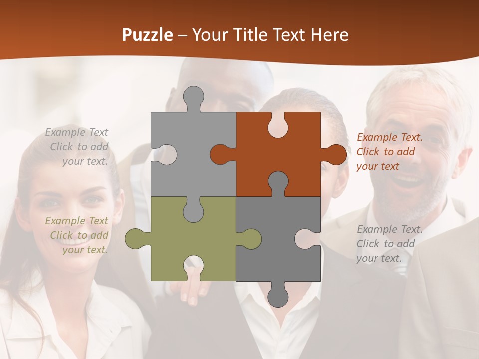 A Beautiful Nature Path Through A Garden. PowerPoint Template