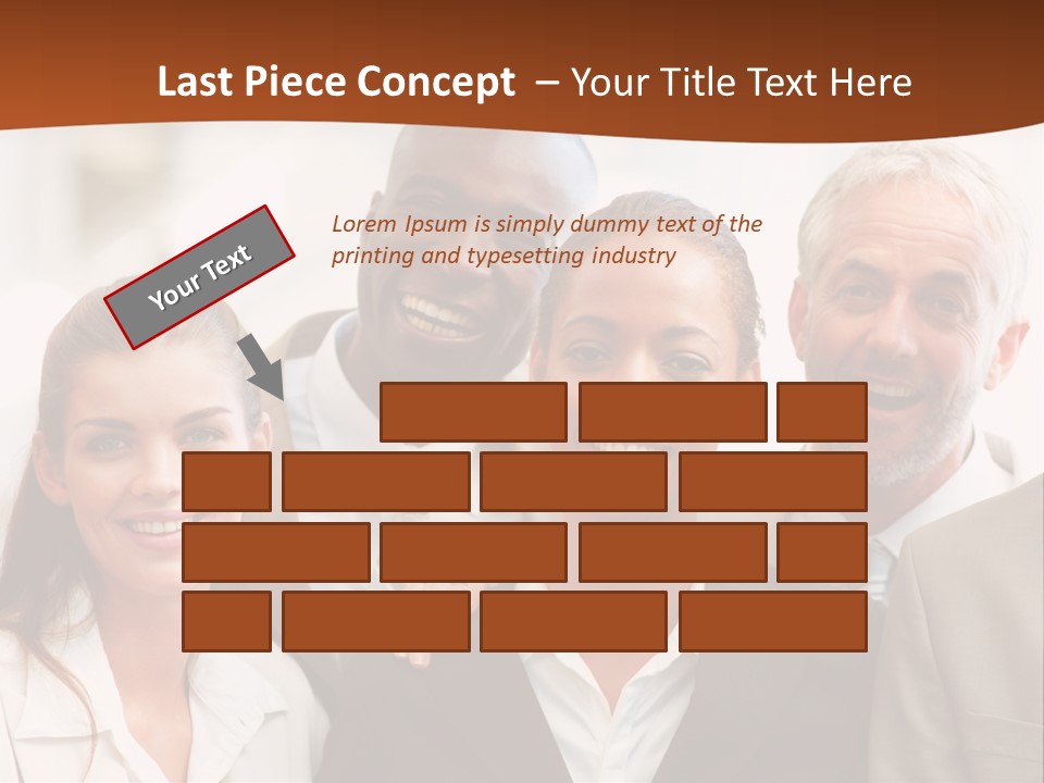 A Beautiful Nature Path Through A Garden. PowerPoint Template