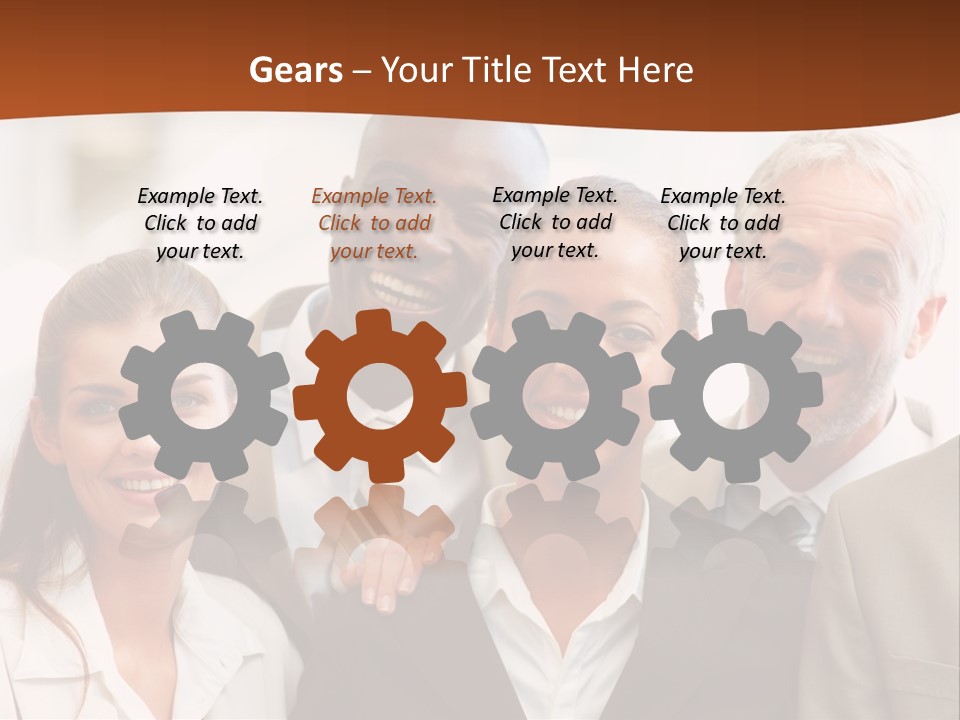 A Beautiful Nature Path Through A Garden. PowerPoint Template