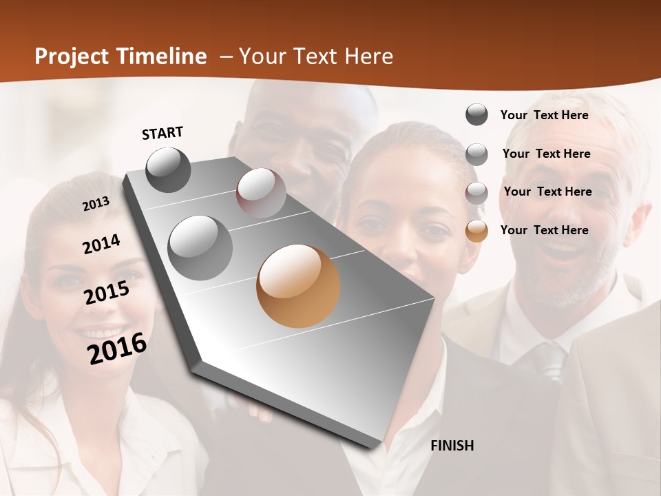 A Beautiful Nature Path Through A Garden. PowerPoint Template