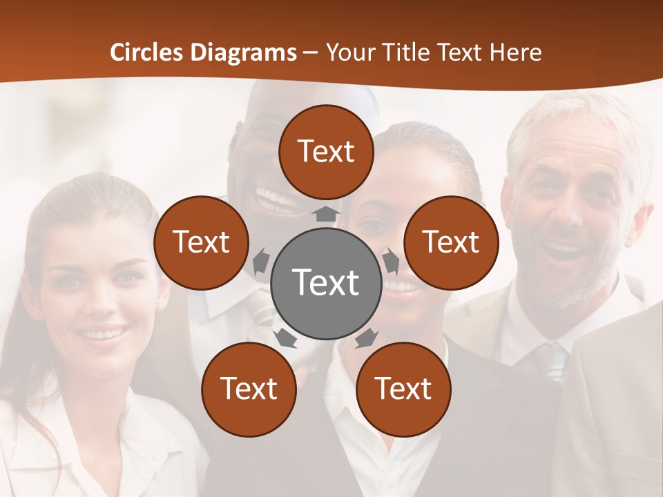 A Beautiful Nature Path Through A Garden. PowerPoint Template