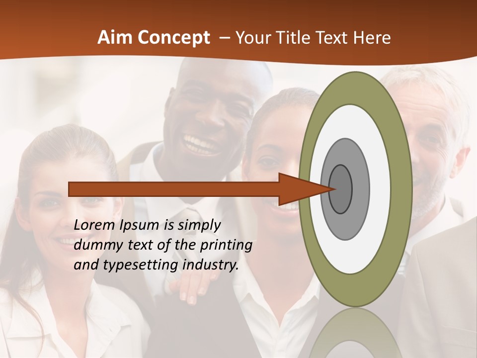 A Beautiful Nature Path Through A Garden. PowerPoint Template