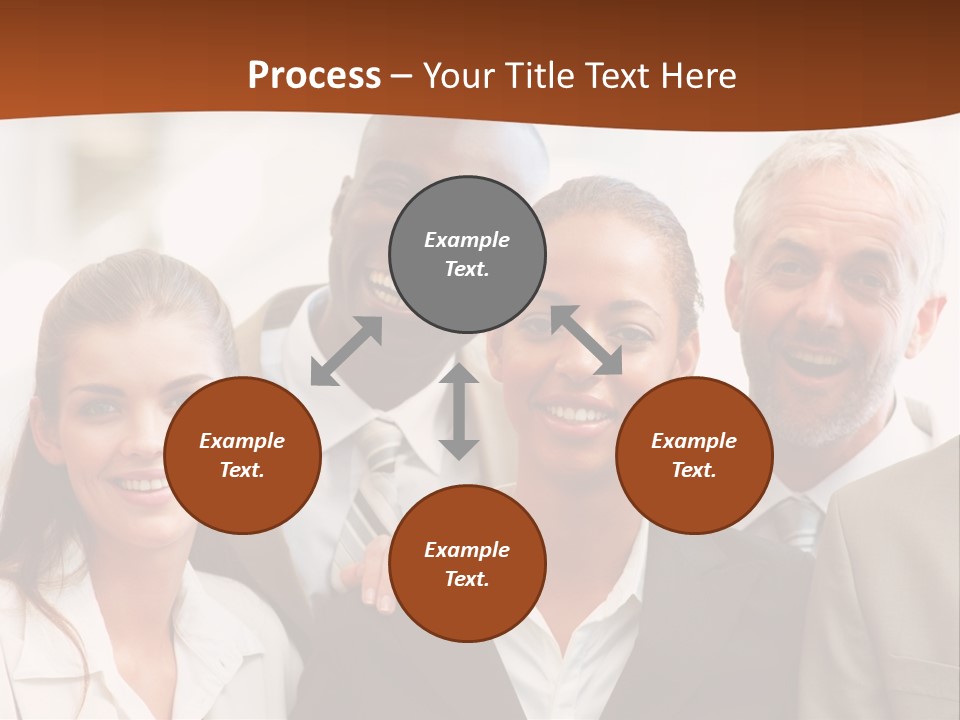 A Beautiful Nature Path Through A Garden. PowerPoint Template