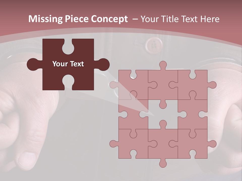Detail Of The Hands Of A Arrested Man, With Handcuffs PowerPoint Template