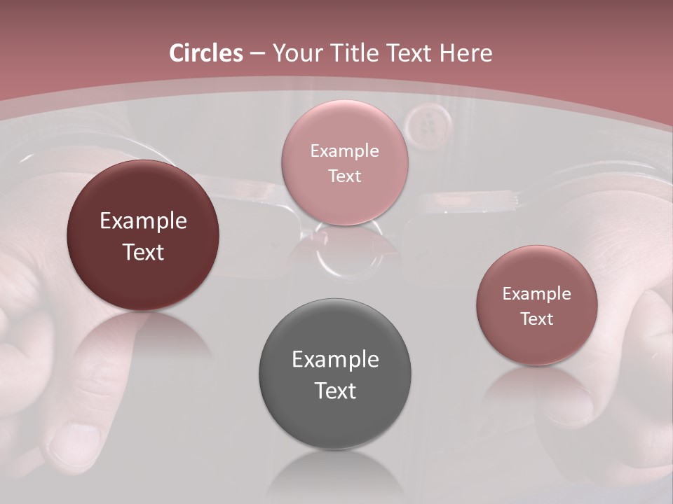 Detail Of The Hands Of A Arrested Man, With Handcuffs PowerPoint Template