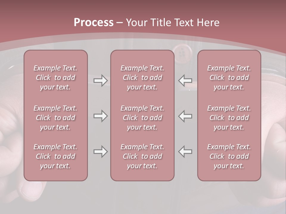 Detail Of The Hands Of A Arrested Man, With Handcuffs PowerPoint Template