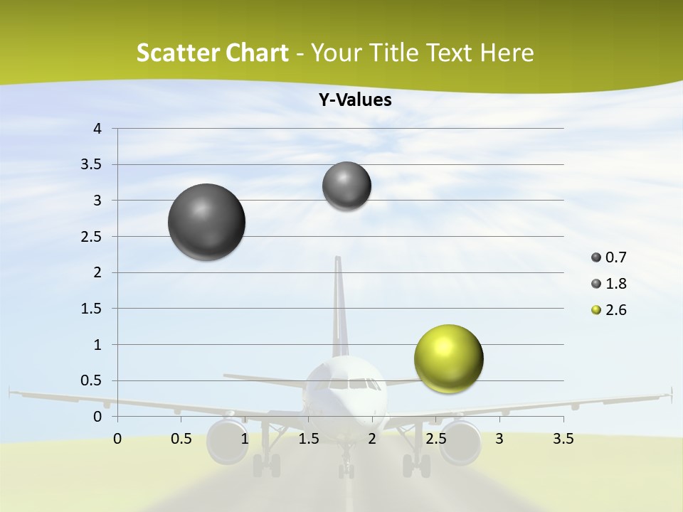 Plane On A Runway PowerPoint Template