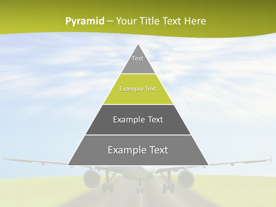 Plane On A Runway PowerPoint Template