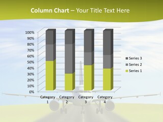 Plane On A Runway PowerPoint Template