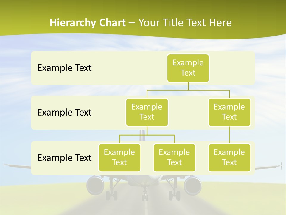 Plane On A Runway PowerPoint Template