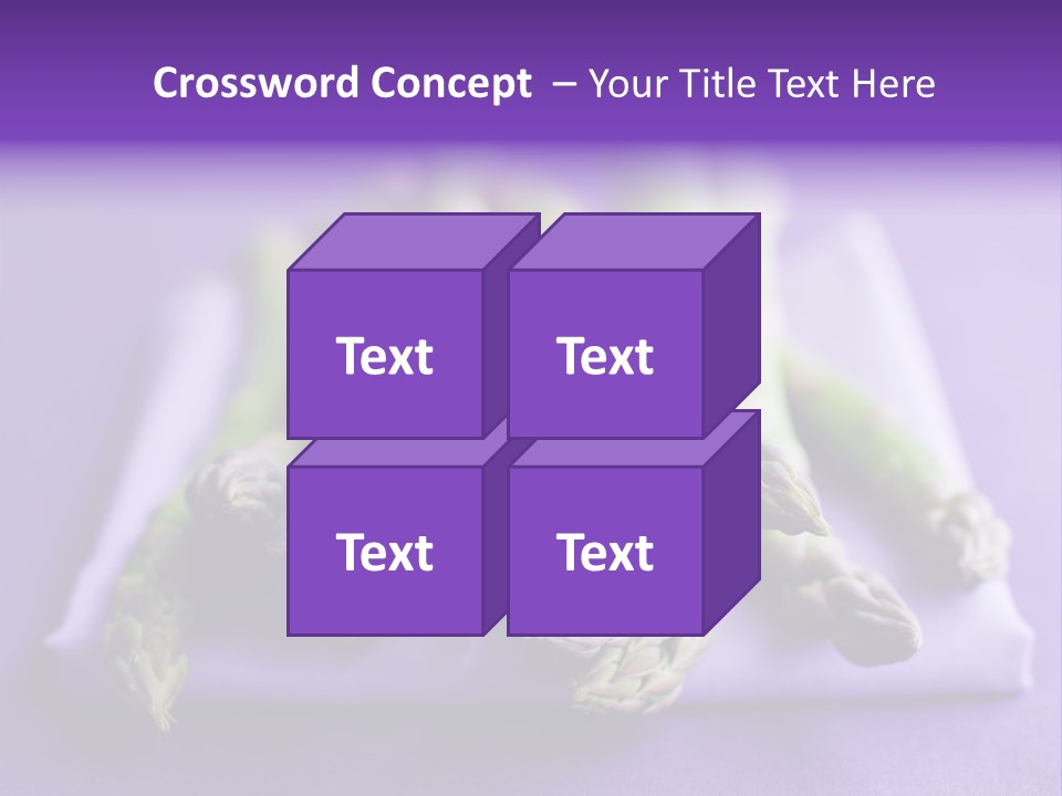 Fresh Green Asparagus PowerPoint Template