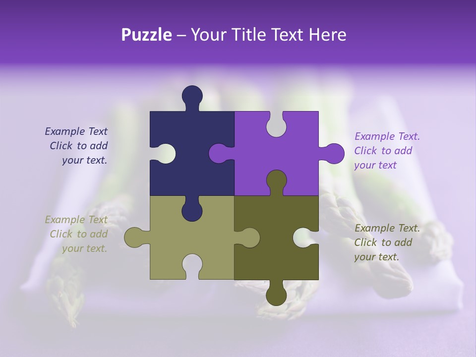 Fresh Green Asparagus PowerPoint Template