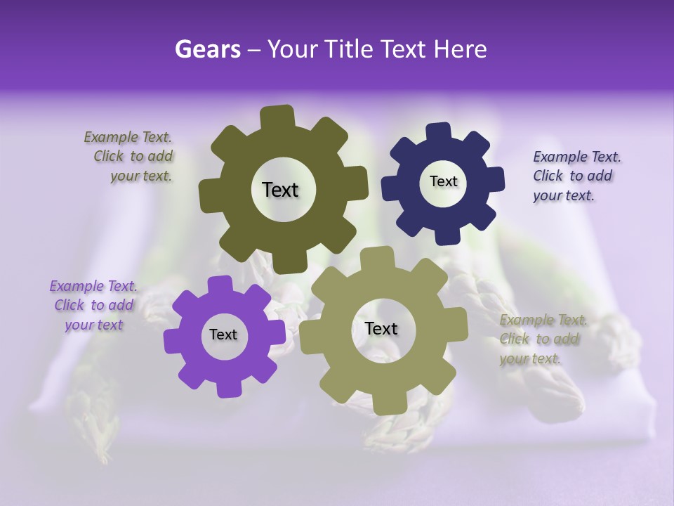 Fresh Green Asparagus PowerPoint Template