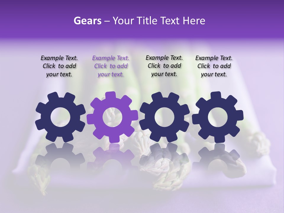 Fresh Green Asparagus PowerPoint Template