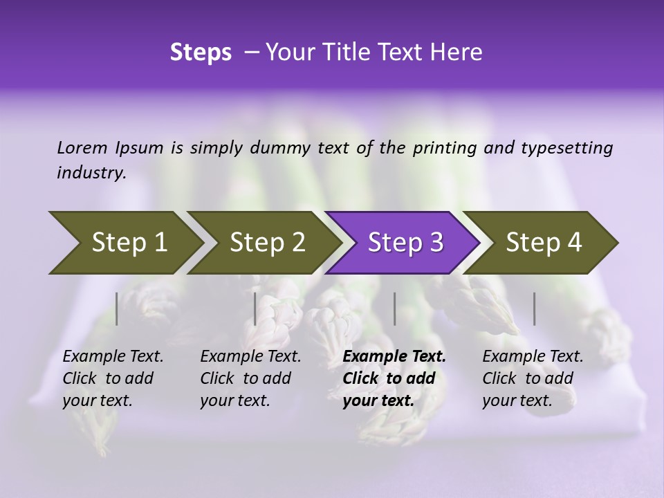 Fresh Green Asparagus PowerPoint Template