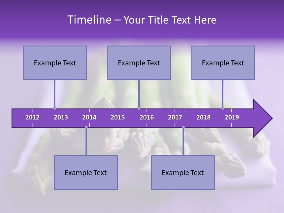 Fresh Green Asparagus PowerPoint Template