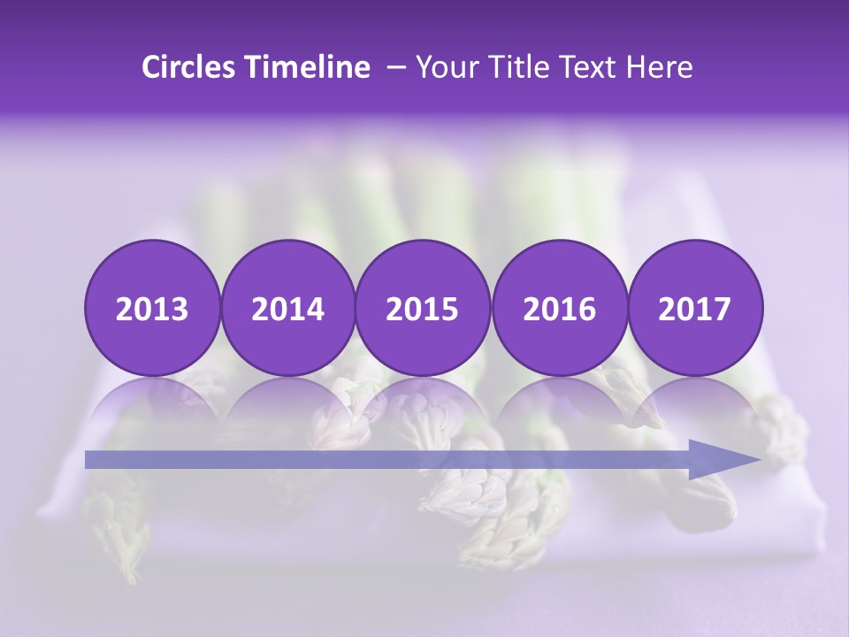 Fresh Green Asparagus PowerPoint Template