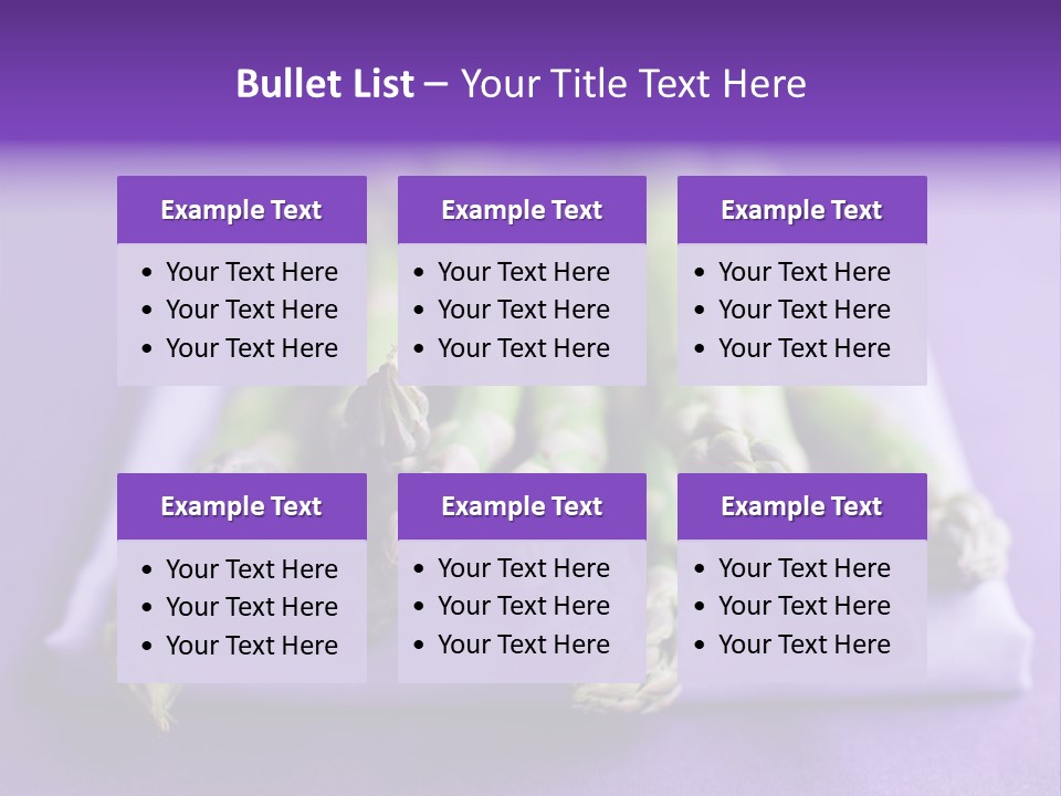 Fresh Green Asparagus PowerPoint Template