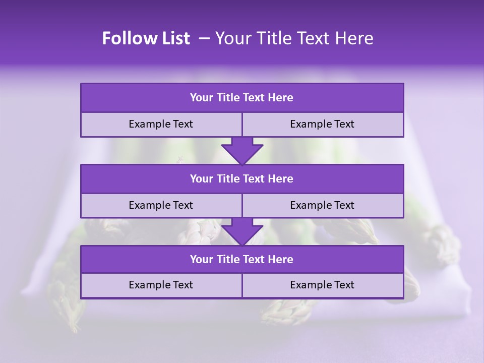 Fresh Green Asparagus PowerPoint Template