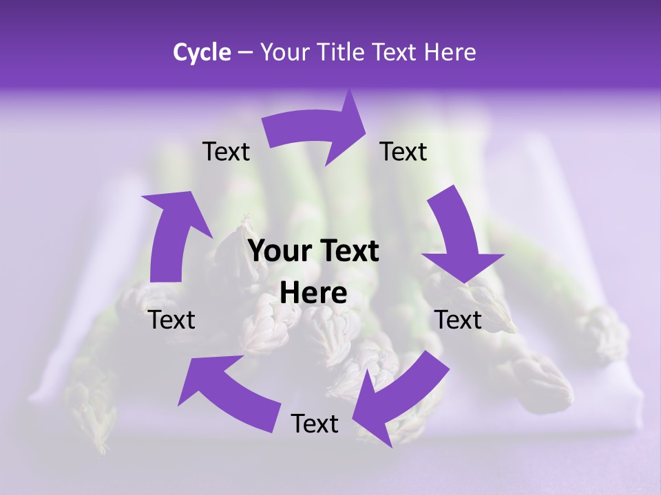 Fresh Green Asparagus PowerPoint Template