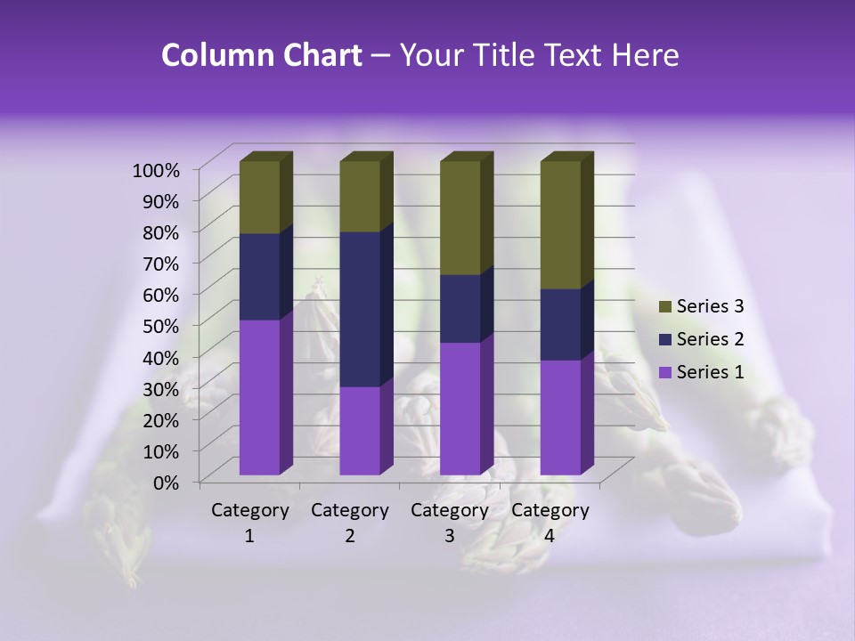 Fresh Green Asparagus PowerPoint Template
