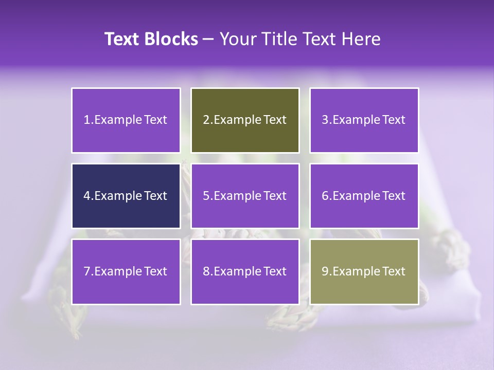 Fresh Green Asparagus PowerPoint Template