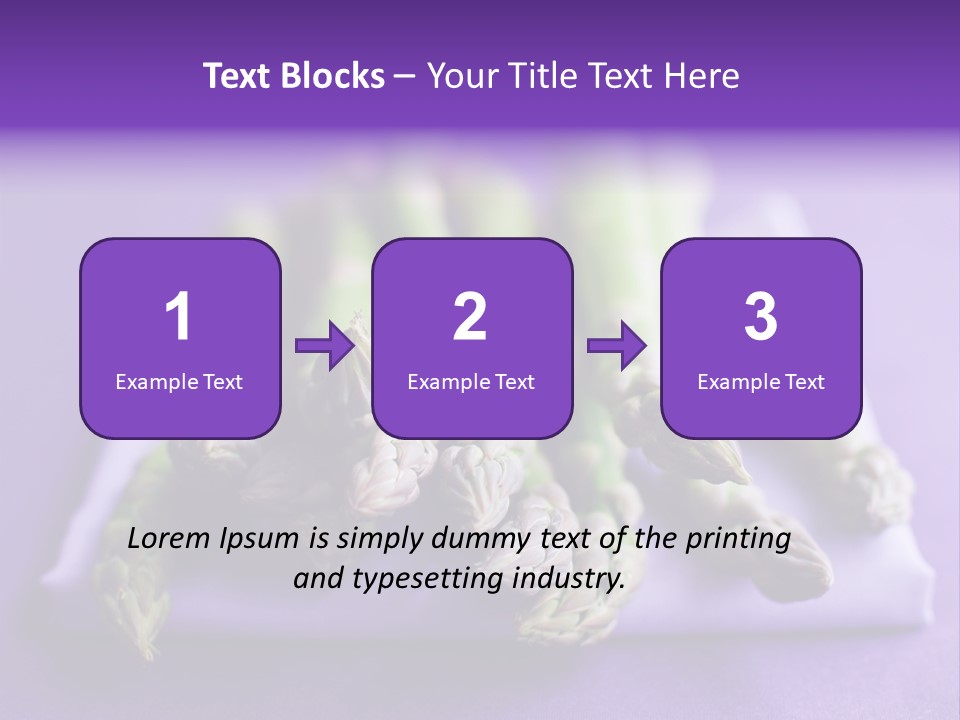 Fresh Green Asparagus PowerPoint Template