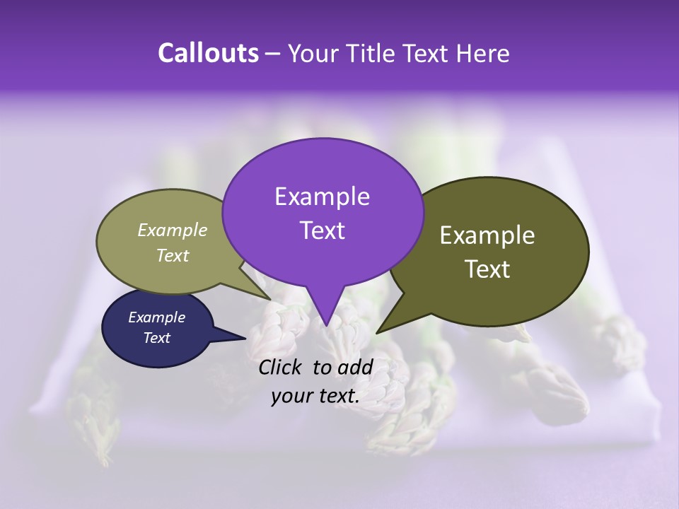 Fresh Green Asparagus PowerPoint Template